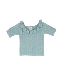 네우스 알파카 블렌드 니트 탑