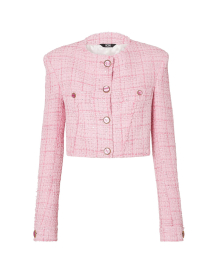 트위드 크롭 자켓