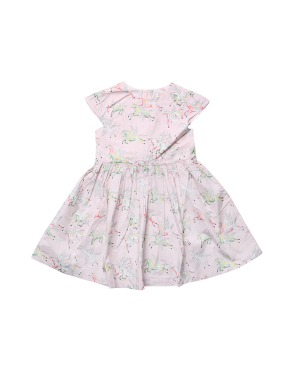 키즈 타이 백 드레스 페인티드 유니콘