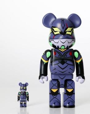 400%+100%BEARBRICK Evangelion Eva13 (New Paint Ver.)