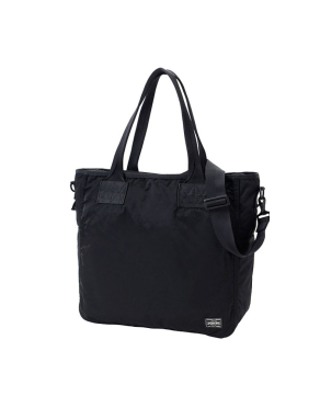 PORTER FRAME 2WAY TOTE BAG_BLACK
