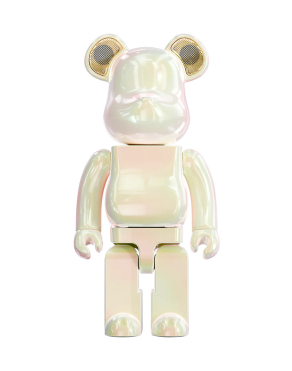 BEARBRICK PORTABLE BLUETOOTH SPEAKER 400% PEARL MIRAGE
