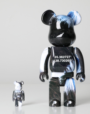 400%+100% BEARBRICK BENJAMIN GRANT「OVERVIEW」FUJI