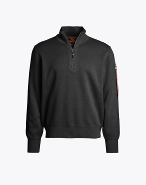 남성 하프 지퍼 스웨터 베이직 스코-BLACK (25WMPMKNRK05PJ0541)