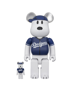 400%+100% BE@RBRICK MLB X  PEANUTS SNOOPY (LA DODGERS)