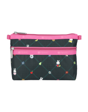 미피 오차드 그린/핑크 코스메틱 클러치
