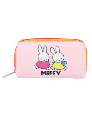 미피 핑크 렉탱귤러 코스메틱 파우치