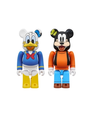 100% BEARBRICK DONALD DUCK & GOOFY 2pcs set