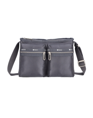 섀도우 그레이 C 에센셜 집 크로스바디백