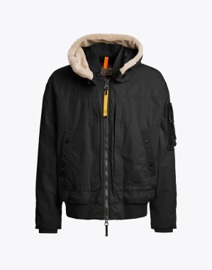 남성 다운 후드 보머 재킷 골드 B-BLACK (25WMPMJKHW01PJ0541)