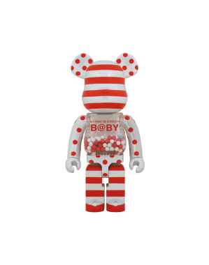 1000% MY FIRST BEARBRICK BABY RED & SILVER CHROME Ver.
