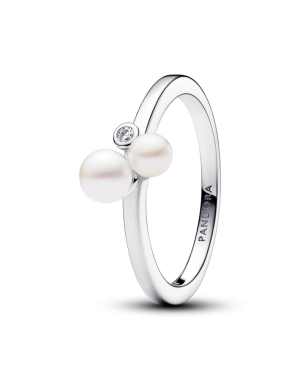 듀오 트리티드 프레쉬워터 컬처드 펄스 링