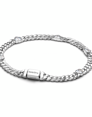 하트 쿠바 체인 브레이슬릿