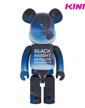 1000% BEARBRICK BLACK KNIGHT SATELLITE