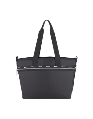 블랙 C 에센셜 집 토트백