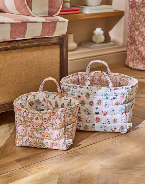 퀼티드 스토리지 백 2개 세트 - 무민 번치