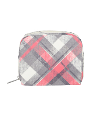 심리스 타탄 클래식 스퀘어 코스메틱