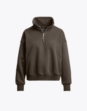 여성 하프집업 스웻셔츠 젠다야-EARTH BROWN (25WMPWFLEY32PJ0109)