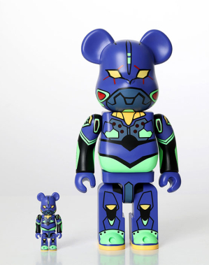400%+100%BEARBRICK Evangelion Eva01 (New Paint Ver.)