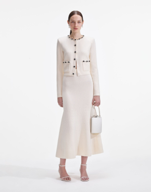 크림 엡벨레시드 가디건 