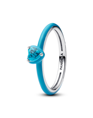 판도라 미 터쿼이즈 샤크라 하트 링