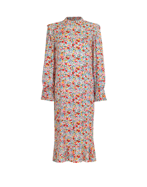 프릴 디테일 미디 드레스 브레이브 소울