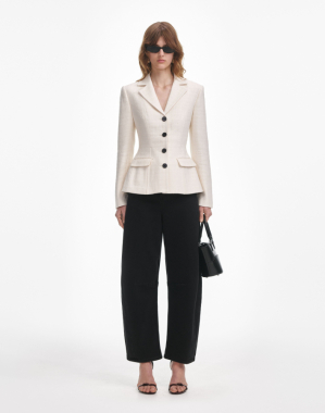 크림 부클레 재킷