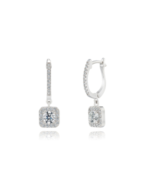 Brighten Cushion 브라이튼 쿠션 0.2ct 귀걸이