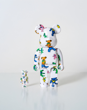 400%+100% BEARBRICK GRATEFUL DEAD (DANCING BEAR)