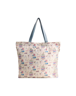 라지 폴더웨이 토트 - 팬시 도그