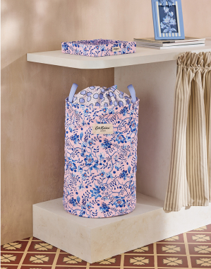 런드리 백 세탁 바구니 - 블루 플로럴