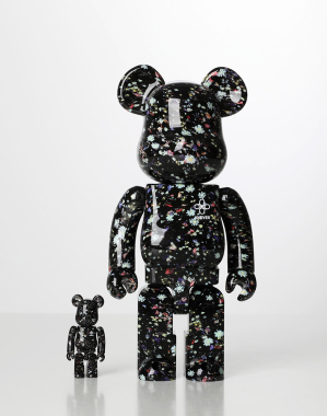 400%+100% BEARBRICK ANEVER BLACK