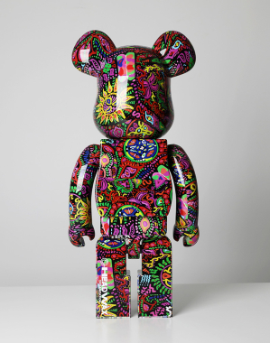 1000% BEARBRICK PSYCHEDELIC PAISLEY