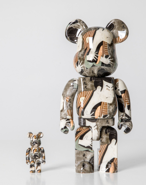 400%+100% BEARBRICK Toshusai Sharaku 