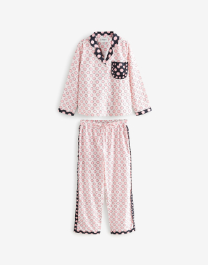 버튼 스루 파자마 세트 - 포지 스팟