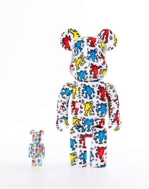 400%+100% BEARBRICK KEITH HARING #9