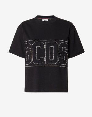 블링 GCDS 로고 티셔츠 