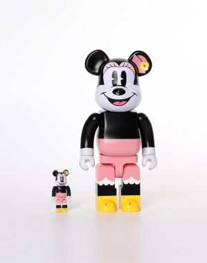 400%+100% BEARBRICK Box Lunch Minnie Mouse