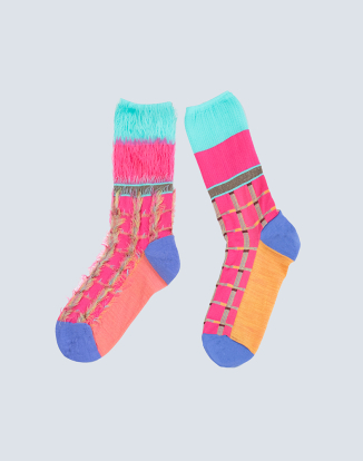 블록 플래그 삭스 - 핑크