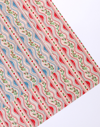 양면 포장지 - 엔드리스 러브 블루 & 레드 10매