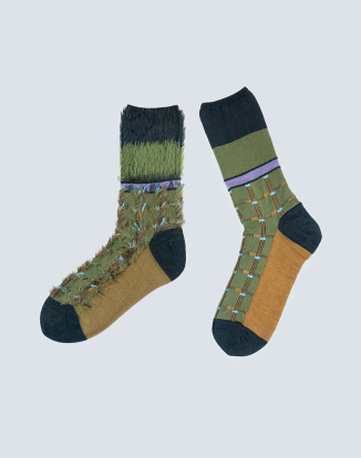 블록 플래그 삭스 - 카키