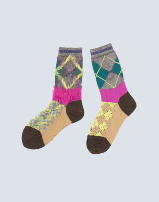 키츠네 아가일 삭스 - 퍼플