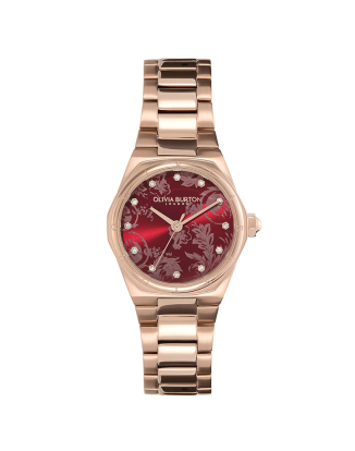 미니 헥사 크랜베리 & 로즈골드 브레이슬릿