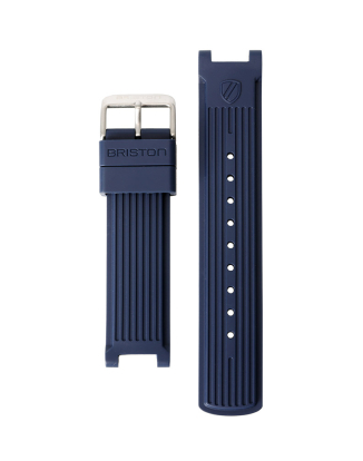 러버 스트랩 실버 네이비 20mm R20.NV