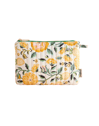 퀼트 파우치 - 옐로우 스트로베리 가든