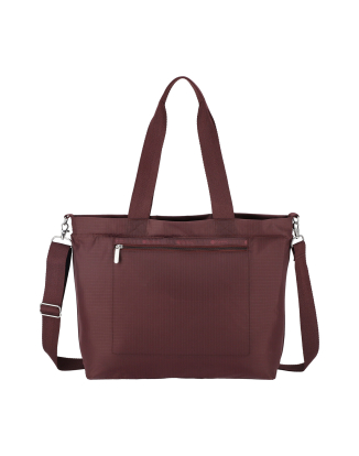 딥 체리 캐리올 집 토트백