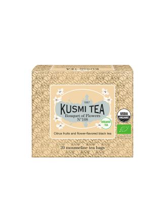 유기농 부케오브플라워스 앤 108 모슬린 티백 20개입