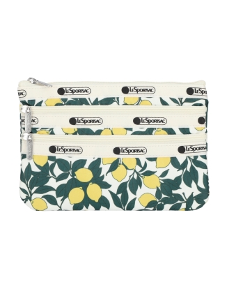 레몬 오키드 쓰리집 코스메틱 파우치