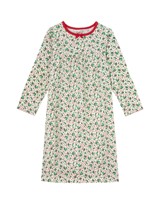 긴팔 키즈 원피스 파자마 로즈 앤 하트