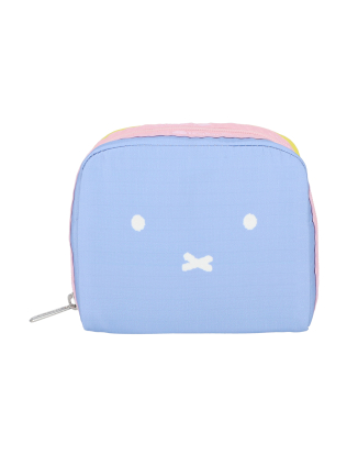 미피 블루/옐로우 스퀘어 코스메틱 파우치